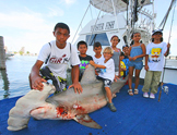 Kids and Monster Fish